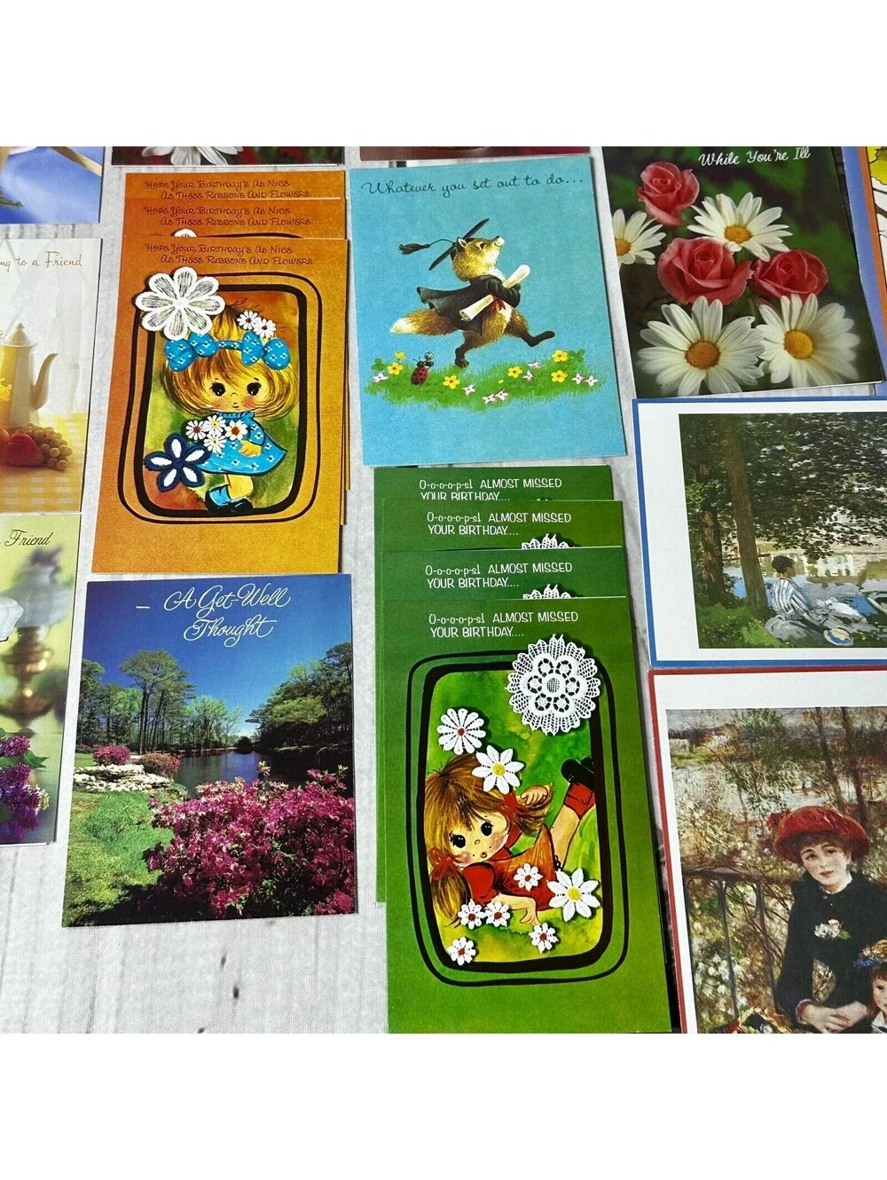 Lot of 29 Vintage 80’s All Occasion Greeting Cards UNUSED w Envelopes
